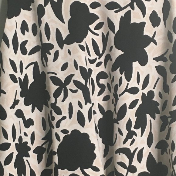 Loft - Black & White Floral Print Dress- Item#54 - Picture 7 of 7